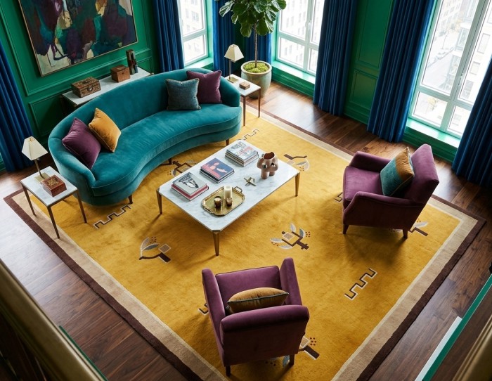 abstract -butter-yellow-rug